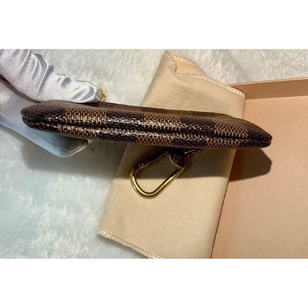 Louis Vuitton Damier Ebene Canvas Key Pouch Holder Wallet - Picture 4 of 8